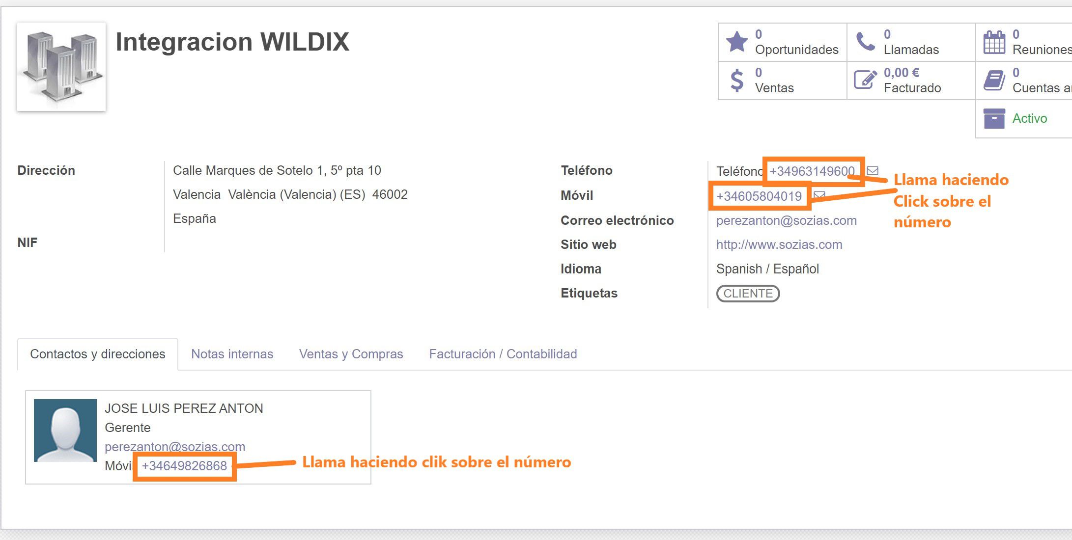 Odoo • Imagen y texto